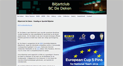 Desktop Screenshot of bcdedeken.be